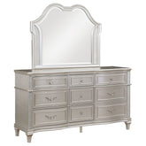 Orleans Furniture - Coaster - Evangeline 9-drawer Dresser with Mirror Silver Oak - 223393M